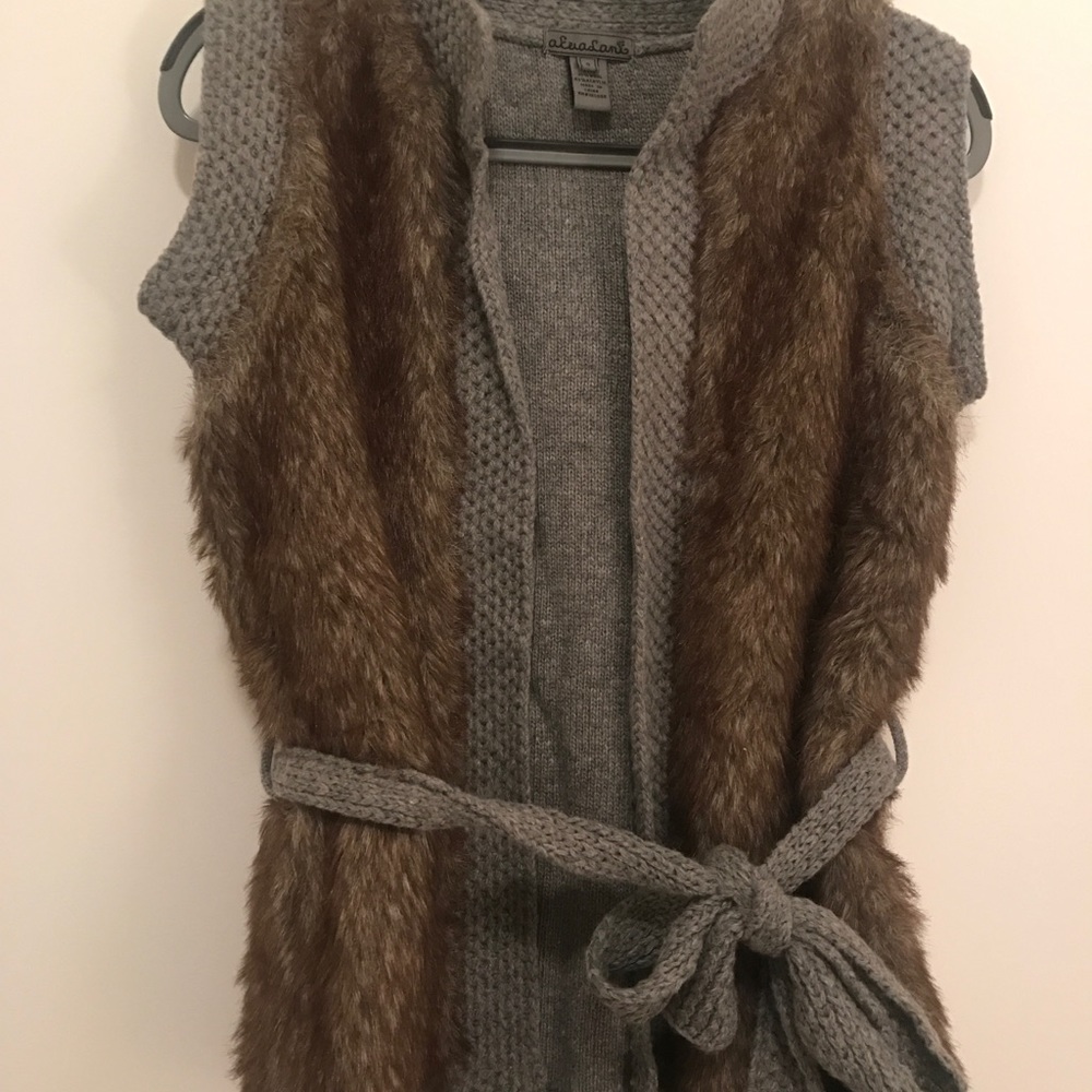 Faux fur vest